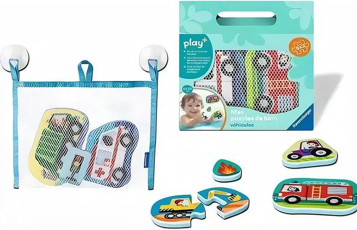 Immagine prodotto Ravensburger Play+ Mes puzzles de bain: véhicules (10 pezzi)