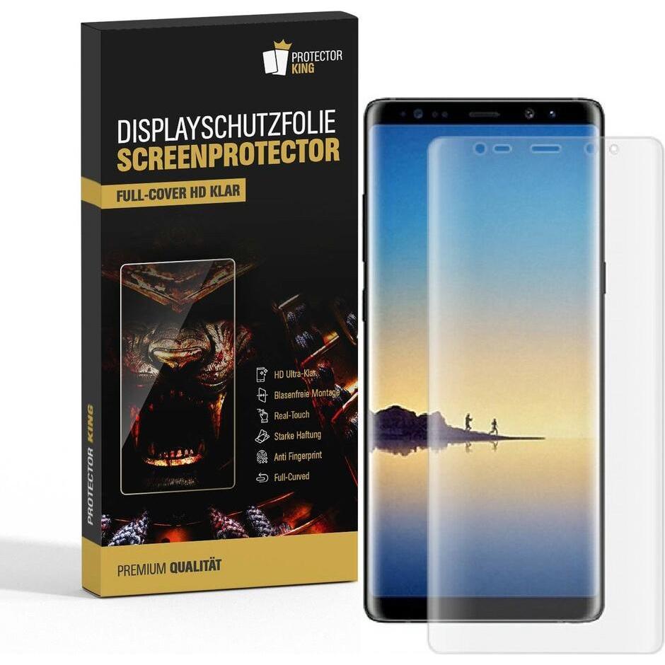 Protectorking 2x Premium Displayschutzfolie 3D KLAR (2 Stück, Samsung Galaxy Note 9), Smartphone Schutzfolie
