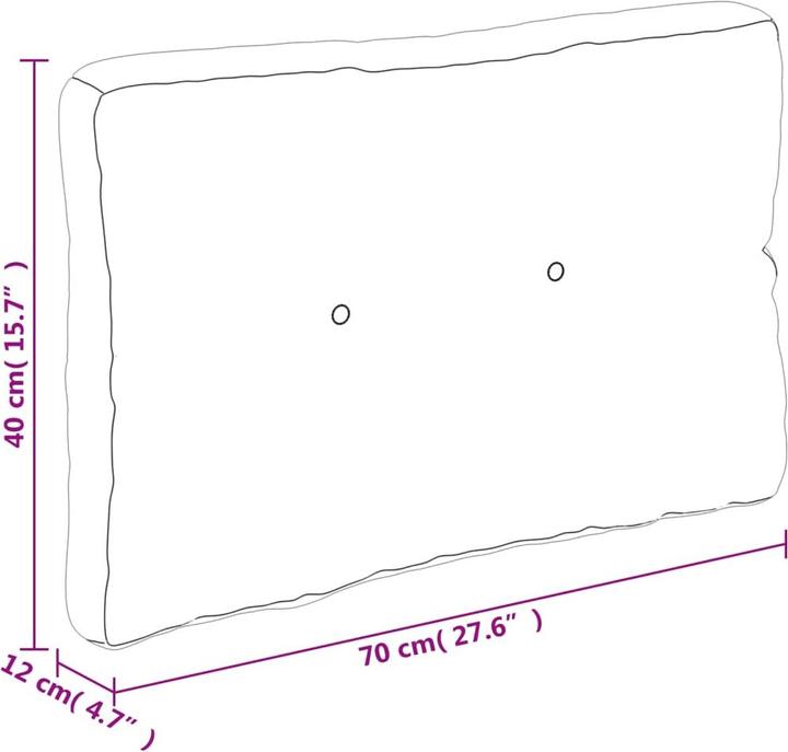 Actual product image VidaXL Manuela (120 x 80 x 12 cm)