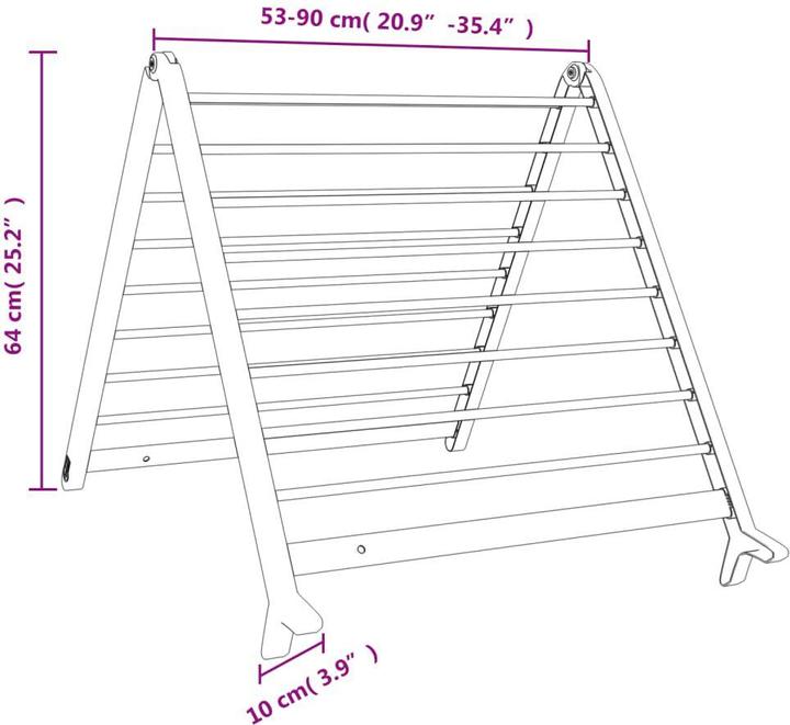 Actual product image vidaXL Trockenständer (15.20 m)