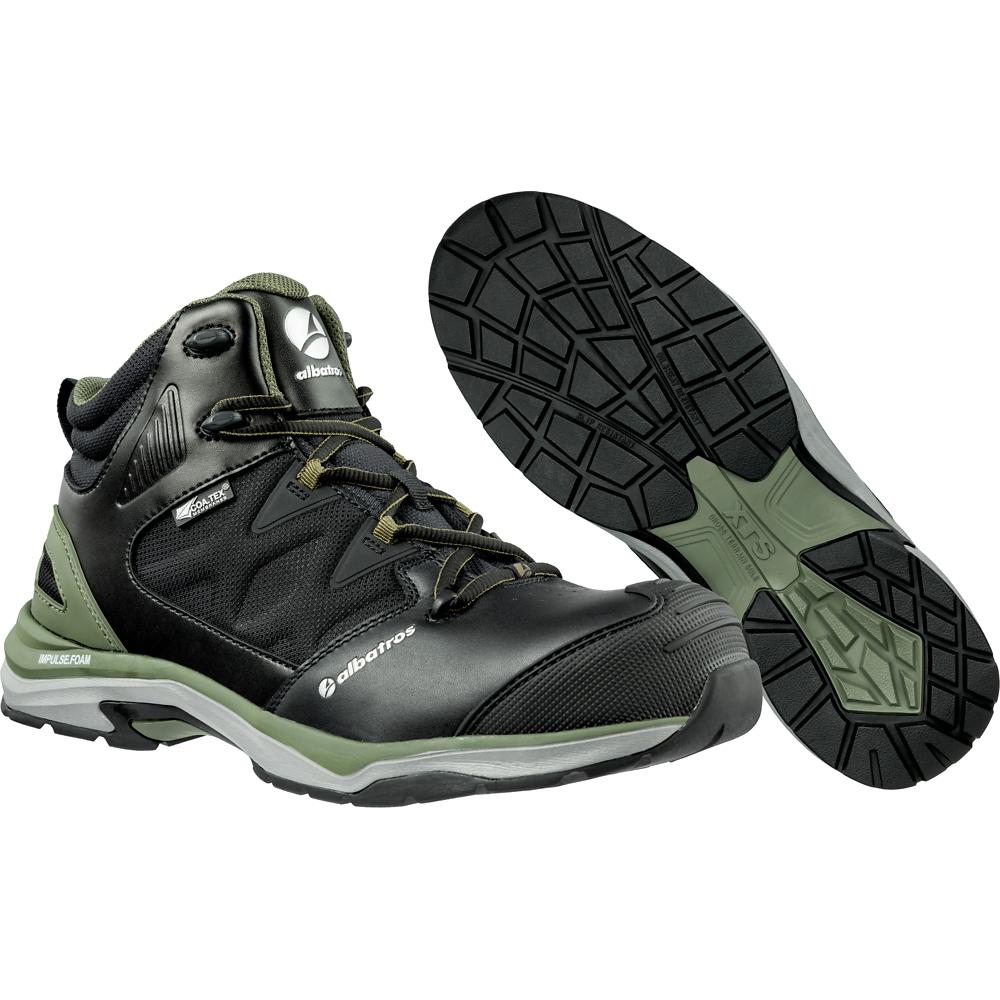 Albatros, Sicherheitsschuhe, Sicherheitsstiefel ULTRATRAIL OLIVE CTX MID S3 ESD WR HRO SRC (S3, 47)