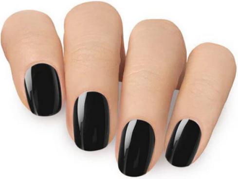 Produktbild MoYou London Gel Nail Strips Jet Black (Nagellacktrockner, Jet Black)