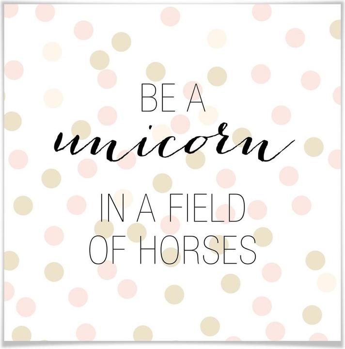 Produktbild Trenddeko Confetti & Cream - Be a unicorn... (30 x 30 cm)