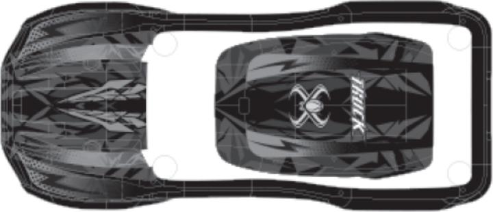 Image du produit Absima Carrosserie Sand Buggy 1:16, bleu