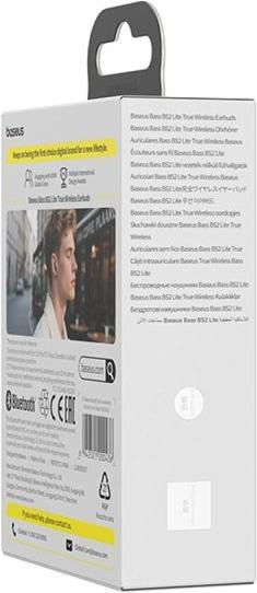 Produktbild Baseus - Wireless Earbuds Bass BS2 Lite (A0010A02) - True Wireless Stereo - Cosmic Black (7 h, Kabellos)