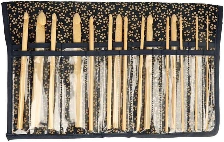 Actual product image Seeknit Shirotake crochet hook set 2.00 - 12.00 mm 15cm Blue