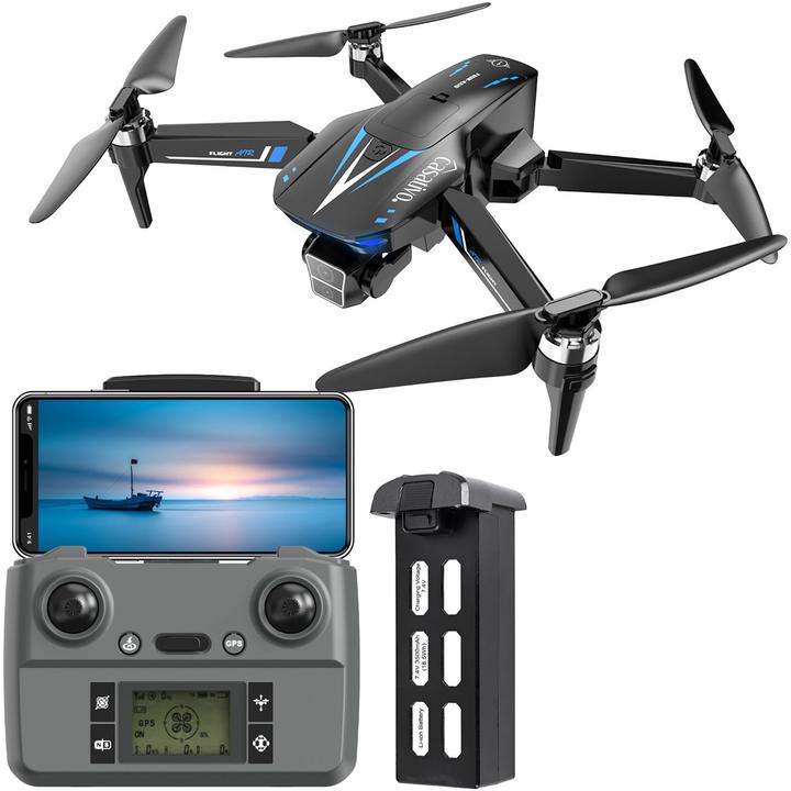 Produktbild Casativo GPS-Drohne mit Full-HD-Kamera, faltbar, 800m Reichweite, inkl. Zusatzakku (25 min)