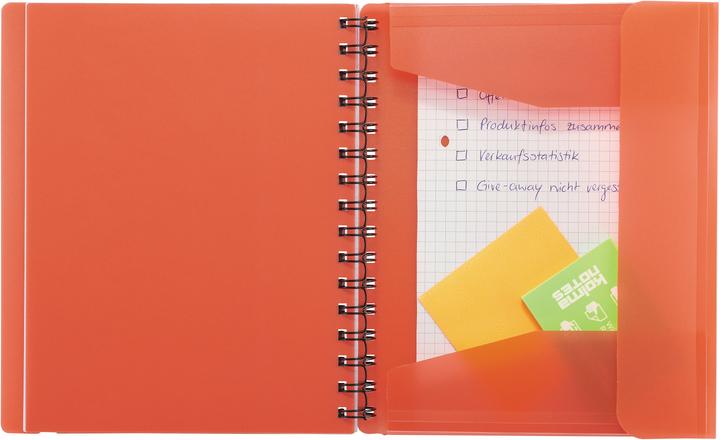 Image du produit Kolma Carnet de notes Easy A5 quadrillé orange (A5, Quadrillé, Couverture rigide)