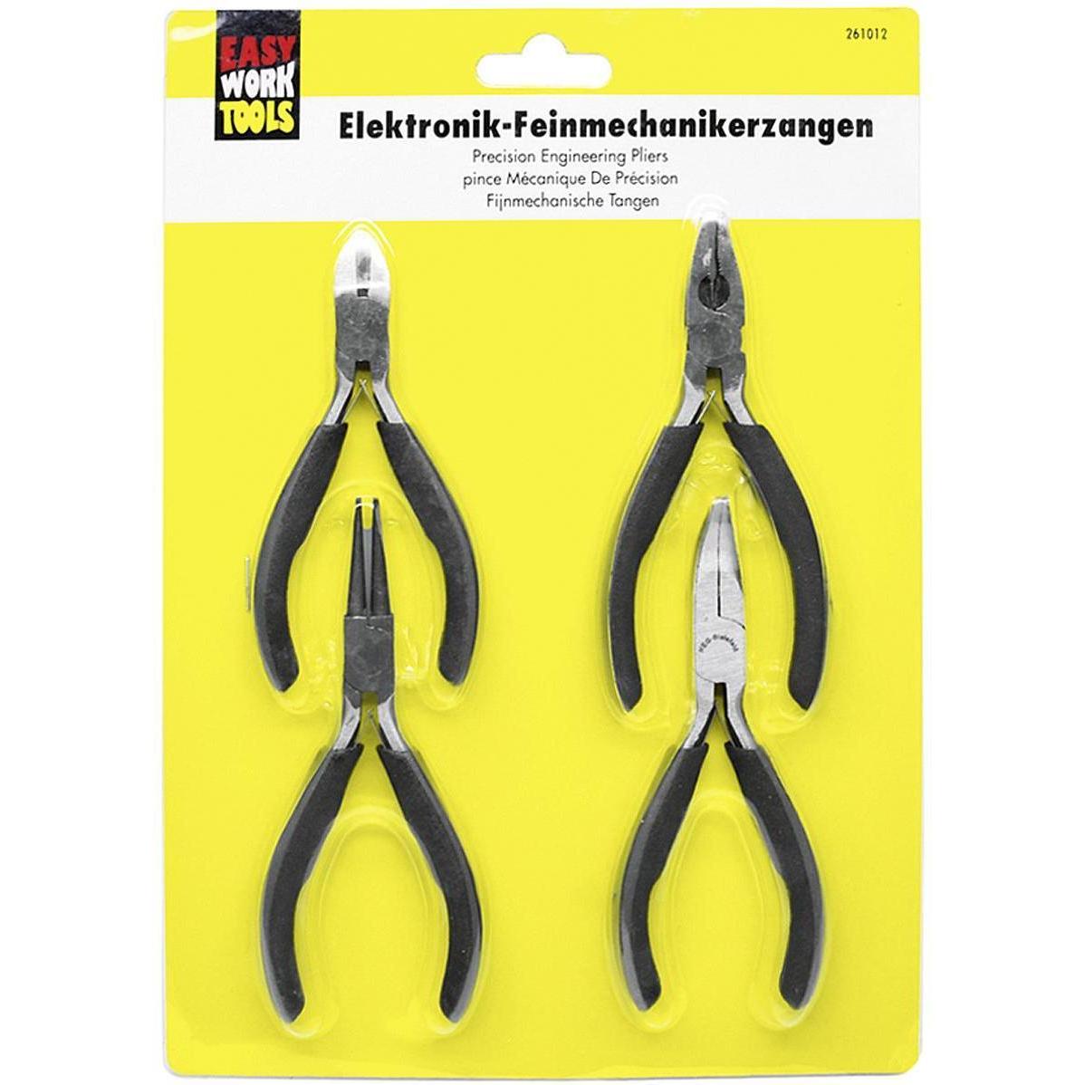 Easy Work, Pinza, Set di pinze meccaniche di precisione (255 mm)