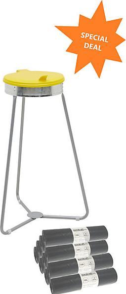 Produktbild eurokraft basic Müllsackhalter mit Abfallsäcken (120 l)