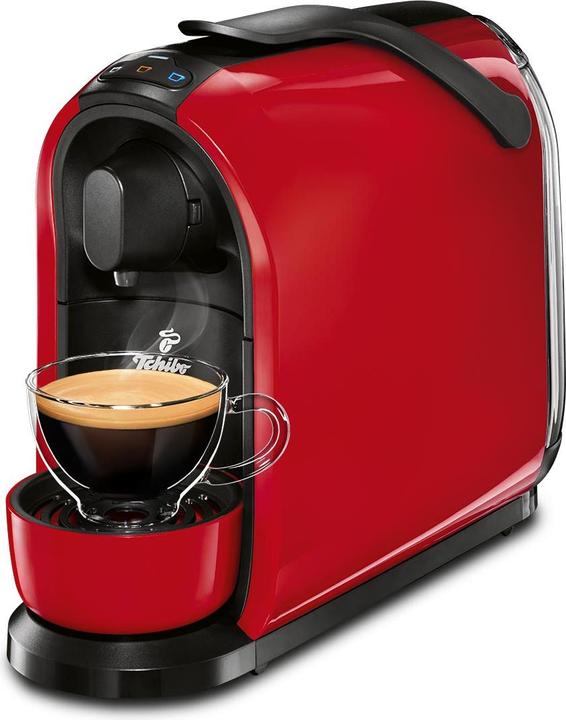 Produktbild Tchibo Cafissimo Pure Kapselmaschine, rot (Caffitaly)