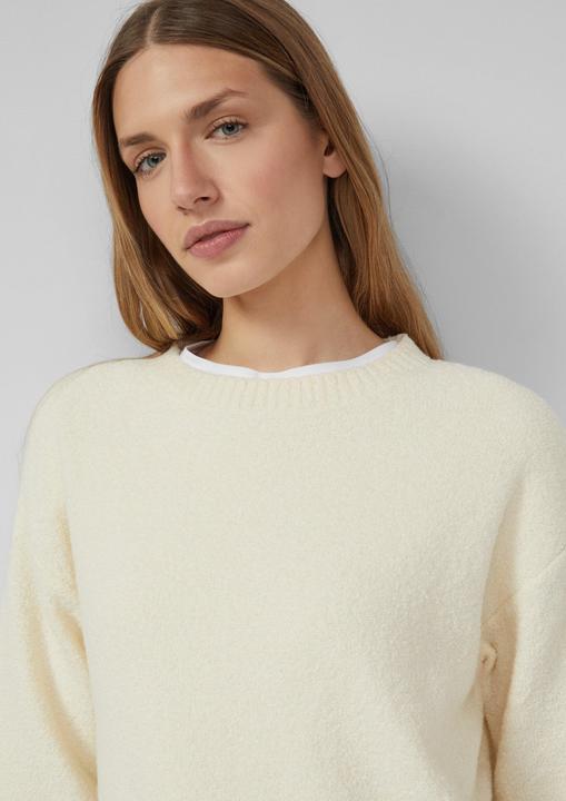 Produktbild s.Oliver Strickpullover Pullover aus Bouclé im Relaxed Fit (48)