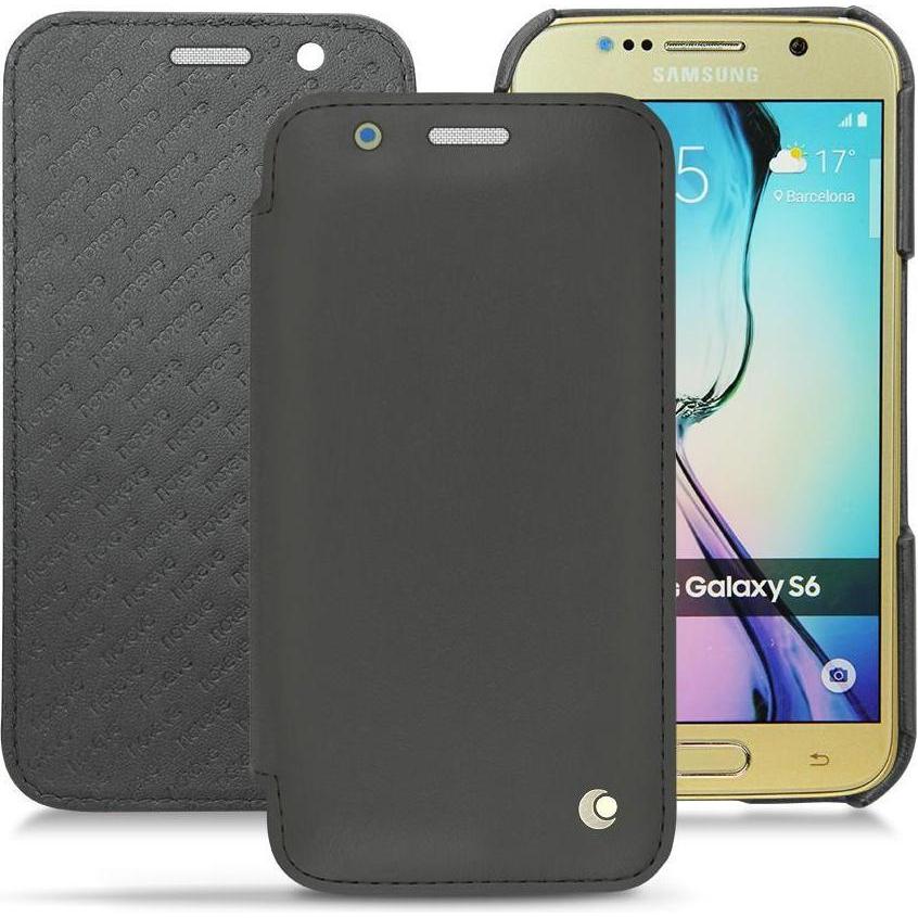 Noreve Lederschutzhülle (Samsung Galaxy S6), Smartphone Hülle, Schwarz