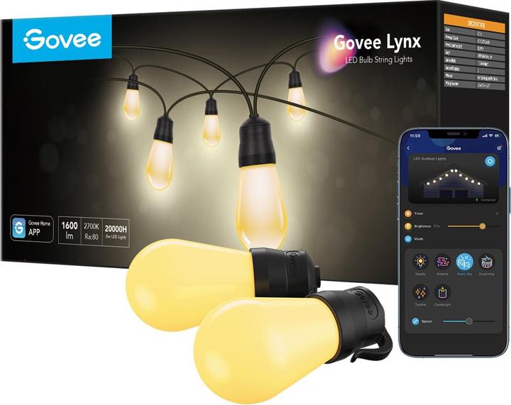 Actual product image Govee Mini light panels RGBIC segment colours