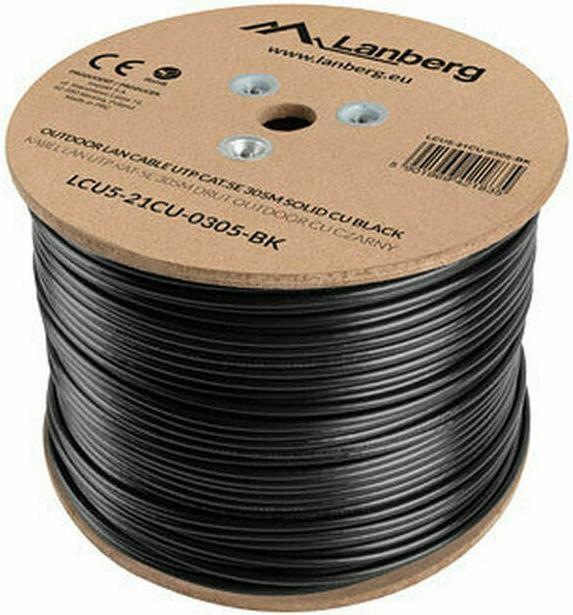 Produktbild Lanberg LCU5-21CU-0305-BK Netzwerkkabel 305 m Cat5e U/UTP (UTP) Schwarz (U/UTP, CAT5e, 305 m)