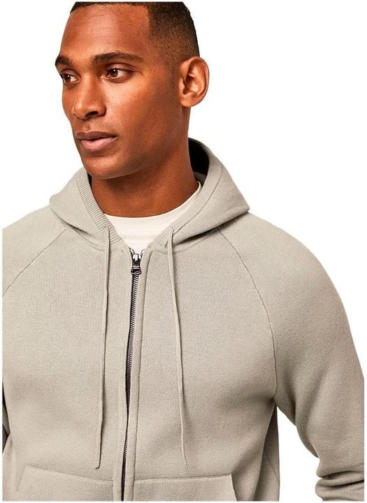 Produktbild Hackett Mens DF Knit Hoodie Pullover Sweater, Stone/Grey, XS (XS)