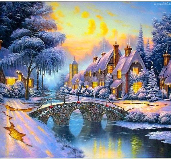 Norimpex 5D-Diamantmosaik - Winter 40x30cm (40 x 30 cm)