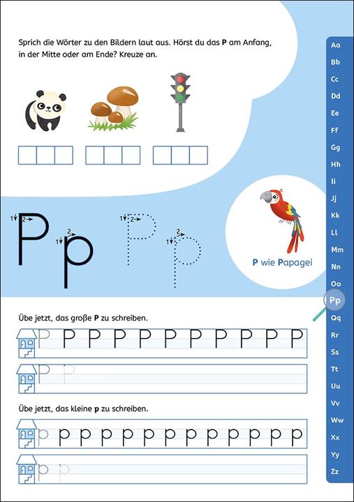 Actual product image Schreiben lernen mit Spurrillen - Buchstaben (German, Carmen Eisendle, Loewe learning and puzzles, 2023)