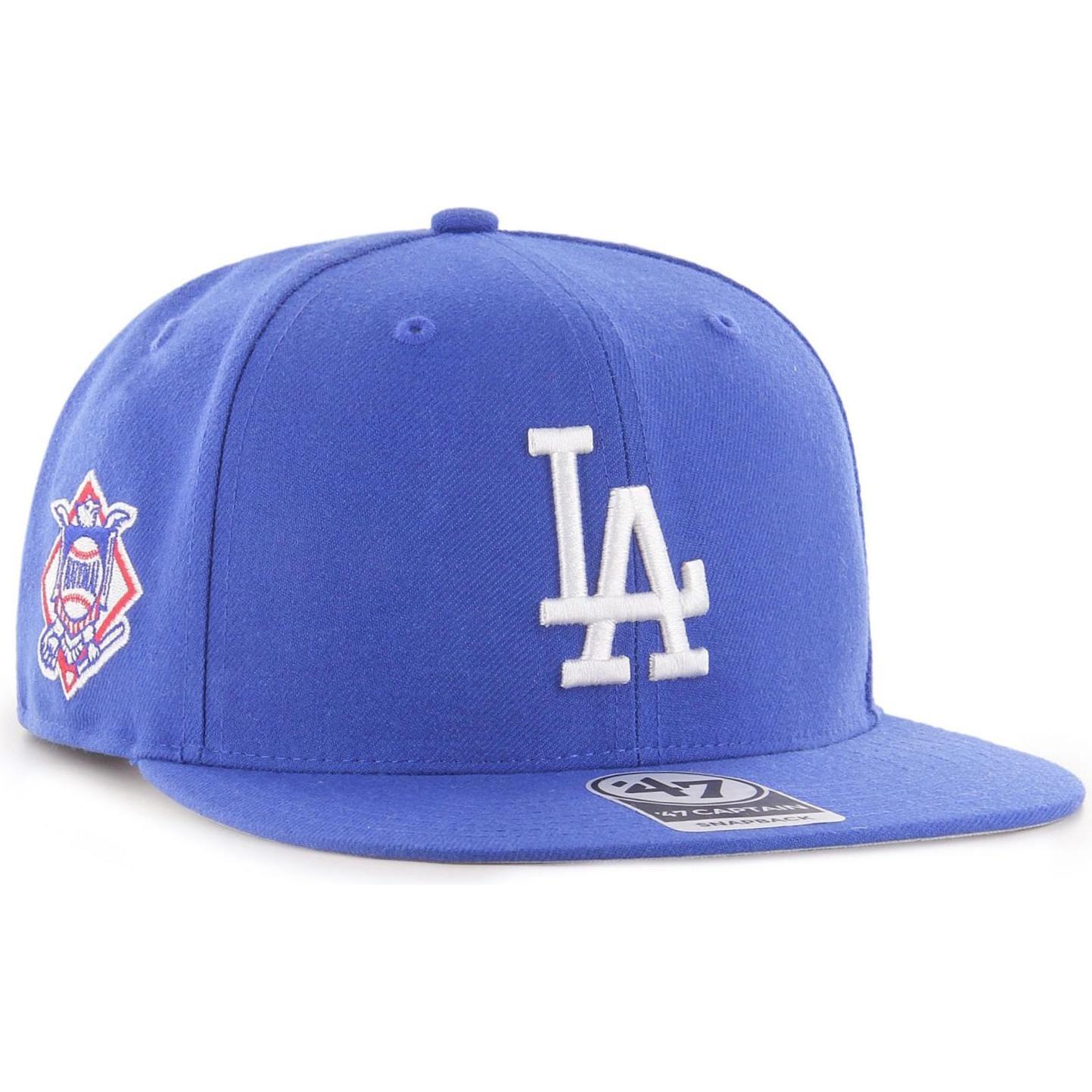 47 Brand, Herren, Cap, Snapback Captain Cap Sure Shot Los Angeles Dodgers, Blau, (One Size)