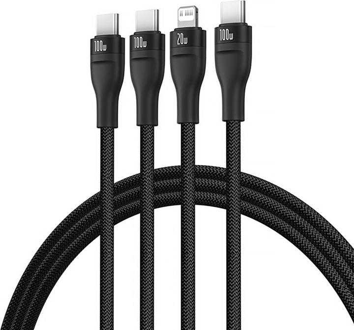 Produktbild Baseus 3in1 (1.50 m, USB 2.0, 100 W)