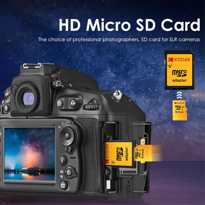 Produktbild Kodak mSD 64GB UHS-I U3/V30/A1 w/a (64 GB, microSD, U3, UHS-I)