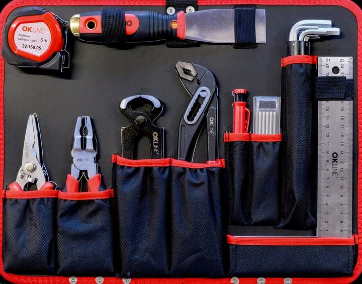 Productafbeelding OK-Line WORK N'ROLL gereedschapskoffer (44 onderdelen)