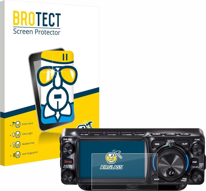 BROTECT Schutzglas für Yaesu FTX-1 Schutzfolie Displayschutz Display Schutz Glas Folie klar