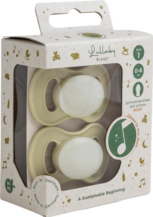 Image du produit Lullaby Planet Sucette dentaire de nuit en silicone (dès la naissance)