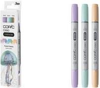 Produktbild Copic CIAO - Marker (YR-20 Yellowish Shade, BG-01 Aqua Blue, BV-00 Mauve Shadow, 6 mm, 3 x)