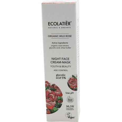 Eсolatier, Crema viso, GreenCo ECL WILD ROSE Krem-maska do twarzy na noc, 50ml (50 ml, Crema notte)