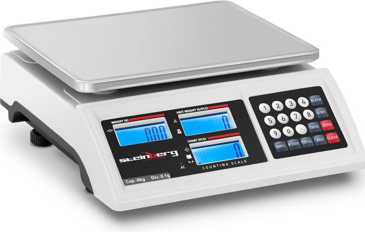 Produktbild Steinberg Zählwaage Inventurwaage Referenzwaage Stückzählwaage Stückzahl 6 kg / 0,1 g