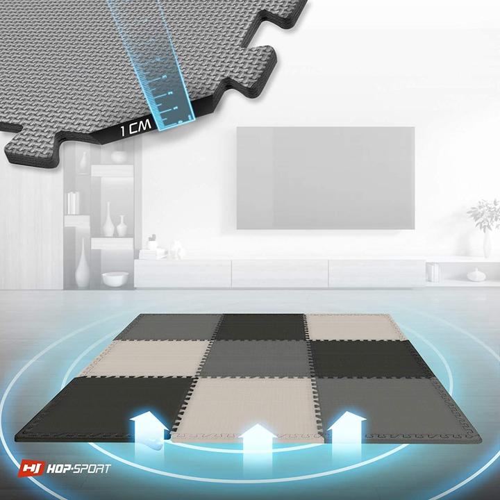 Produktbild Hs Hop-Sport Rutschfestes 9er Puzzlematten-Set (1 cm)