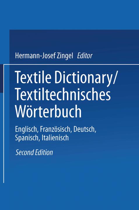 Produktbild Textile Dictionary / Textiltechnisches Wörterbuch (Englisch, 2014)