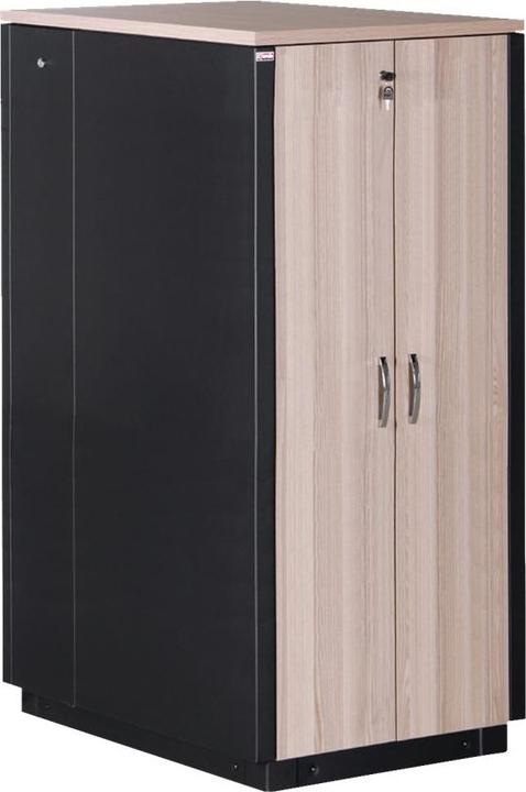 Actual product image Assmann DIGITUS SOUNDproof cabinet 1000x750x1130 mm wood surface maple (17 RU, 19 inch rack)