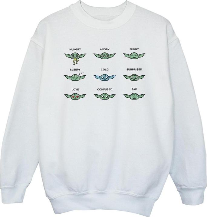 Actual product image Star Wars Girls Mandalorian Grogu Mood Sweatshirt (140, 146)