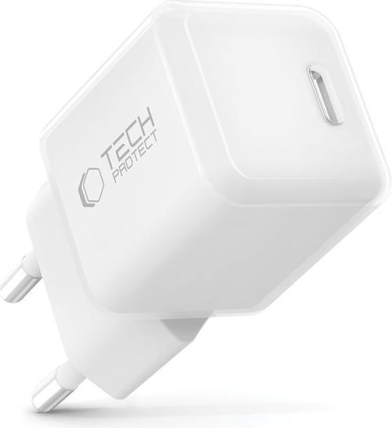 Image du produit Tech-Protect NCM25 USB-C PD 25W Wandladegerät - Weiss (25 W, 1 portion)
