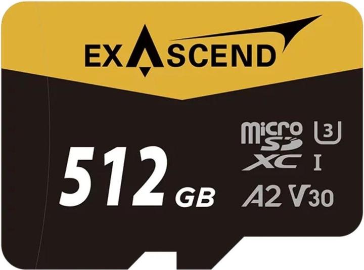 Actual product image Exascend Catalyst UHS-I SD Card(V30) 512GB (ES117900) (512 GB, microSD, UHS-I)