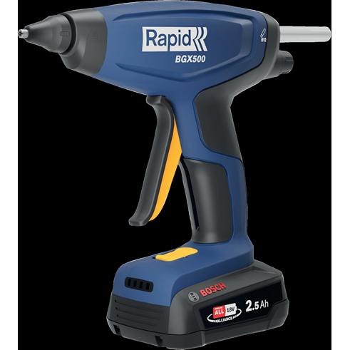 Rapid, Heissklebepistole, Akku-Heissklebepistole BGX500 18V P4A im Koffer inkl Akku und Ladegerät