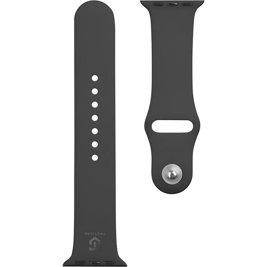 Source Silicon Strap Watch 1/2/3/4/5/6/7/SE 38/40/41mm (Silikon, 3, 4, 9), Uhrenarmband, Schwarz