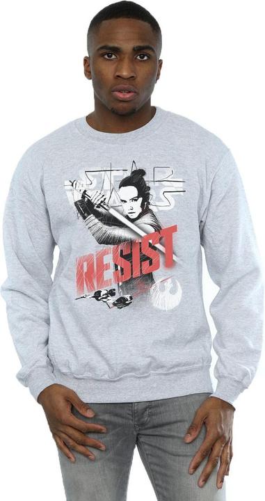 Actual product image Star Wars Mens The Last Jedi Rey Resist Sweatshirt (S)