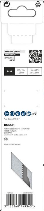 Actual product image Bosch Professional Zubehör PRO Pallet Repair S725VFR sheet, 1.25 x 19 x 190 mm, 5 pcs.