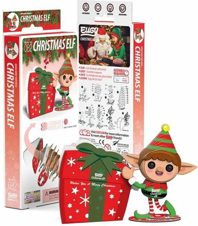 Actual product image Eugy 3D handicraft set Christmas elf (MQ6)