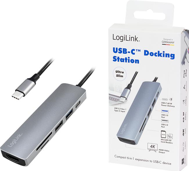 Produktbild LogiLink UA0343 (USB-C, 6 Ports)