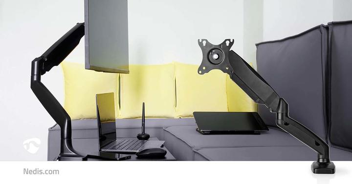 Actual product image Nedis Desk Monitor Holder | Gas Spring | 1 Screen(s) | 15 - 32 " | 75x75 / 100x100 | Vol (Table, 32")