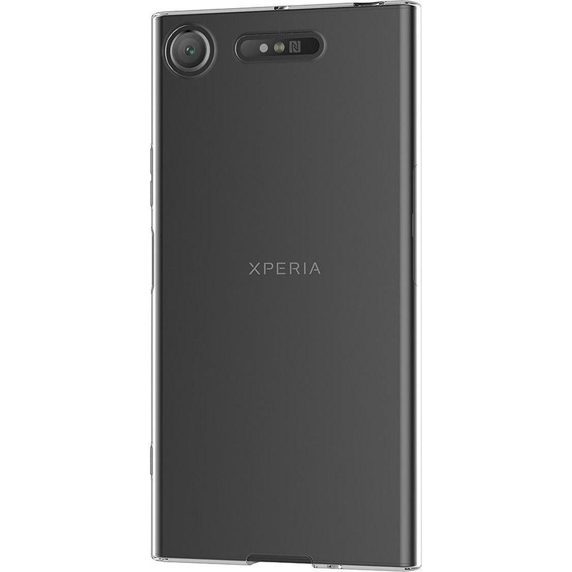 Thumbnail - König Design Sony Xperia XZ1 Hülle Transparent Silikon Case durchsichtige Handyhülle (Sony Xperia XZ1), Smartphone Hülle...