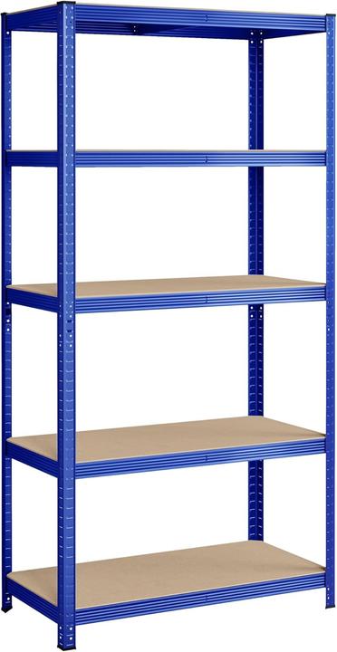 Songmics Scaffale portaoggetti 200 x 100 x 50 cm blu Max. statische Belastbarkeit jeder Ablage: 120 kg