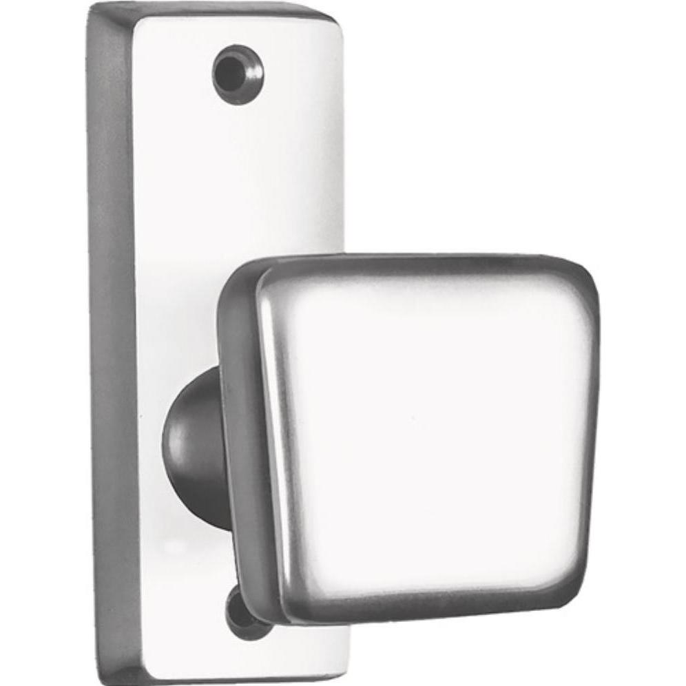 Amf, Möbelausstattung, Türknopf 495 Leichtmetall F1 / naturfarbig gerade käntig fest Breite 47 mm Höhe 45 mm (1 Stk.)
