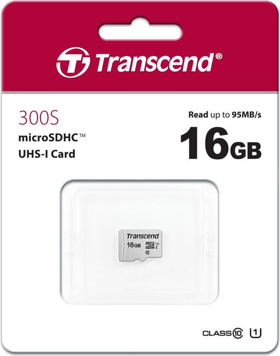 Produktbild Transcend USD300S (16 GB, microSDHC, U1, UHS-I)