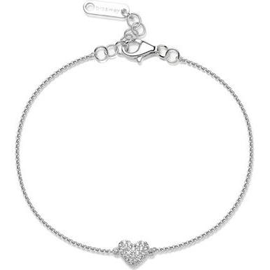 Brosway, Armschmuck, Silver Bracelet Glitter Heart Infinite White Fancy Fiw140