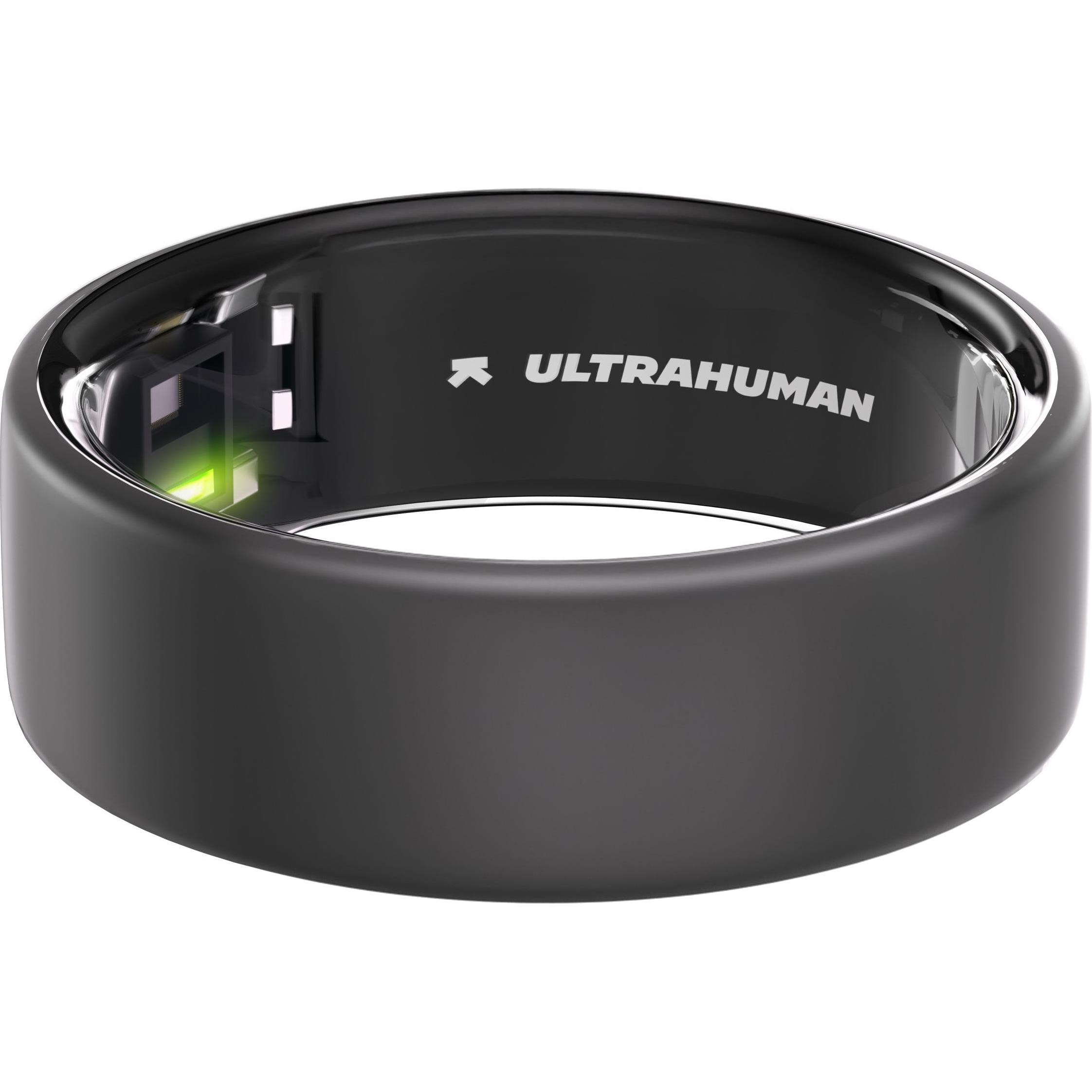 Ultrahuman Ring Air (8, Matte Grey), Smart Ring, Schwarz